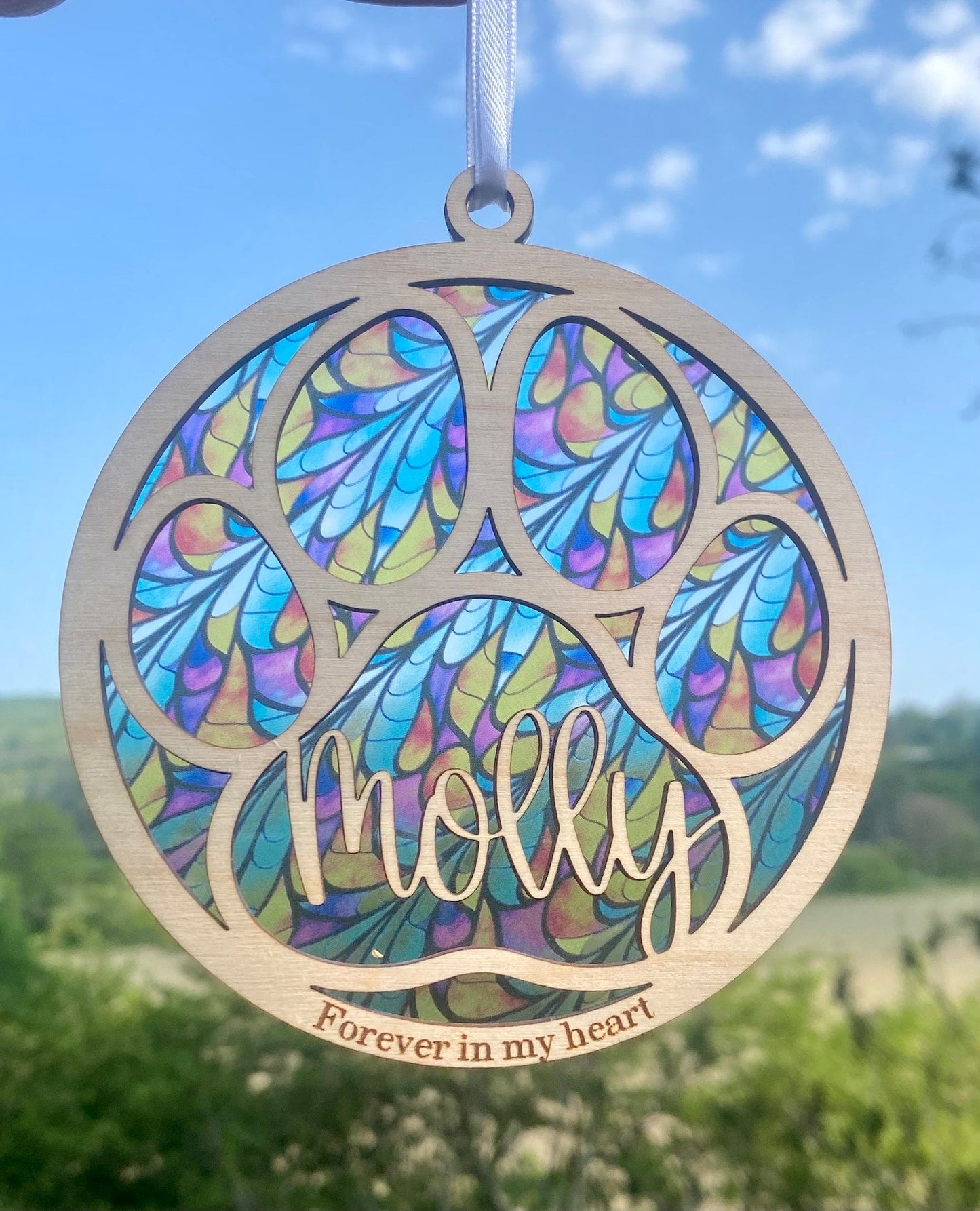 Suncatcher Paw Pet Memorial, Pet Remembrance, Loss of Pet Sympathy Gift il_1588xN.5011102881_mb1v.jpg