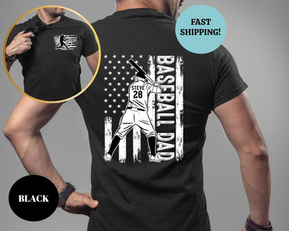Personalized Baseball Dad Shirt, Baseball Gifts for Men, Gift for Dad, Personalized Dad Shirt, Fathers Day Gift, Fathers Day Shirt, Baseball il_1588xN.5012636499_8l26.jpg