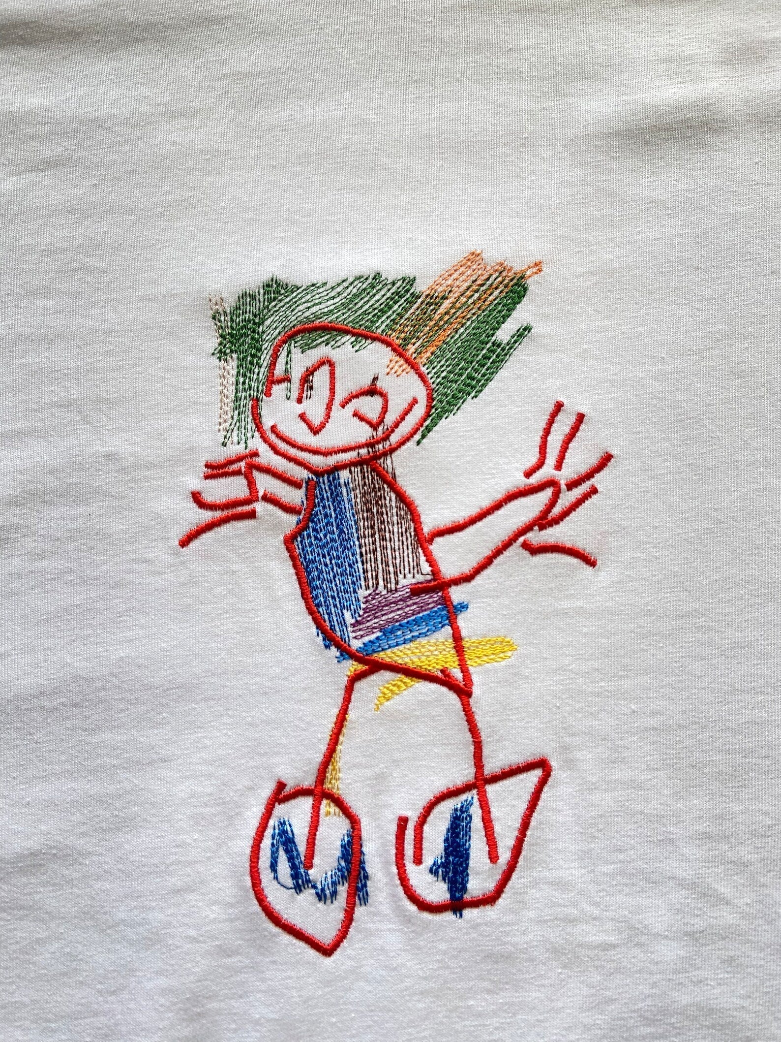 Personalized kids drawing artwork T-shirt - Embroidered custom photo T-shirt - Handmade T-shirt il_1588xN.5559624682_r37l_d067ec51-1ce0-4fe4-b522-526337213474.jpg?v=1742187999