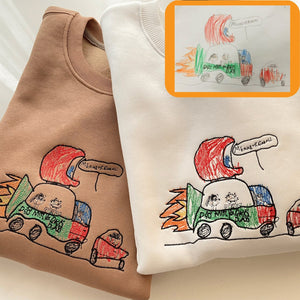 Personalized kids drawing artwork shirt - Embroidered custom photo shirt - Handmade shirt il_1588xN.5598459807_8jp1.jpg