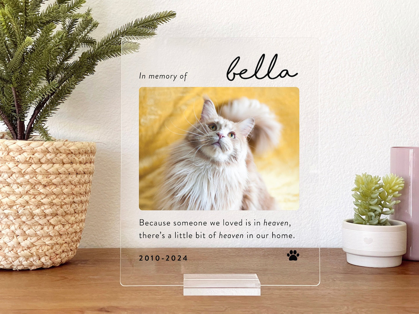 Pet Memorial Gift Personalized Acrylic Plaque, Pet Memorial Keepsake, Pet Bereavement Gift, Dog Cat Loss Sympathy Gift il_1588xN.5857848248_huh4.jpg