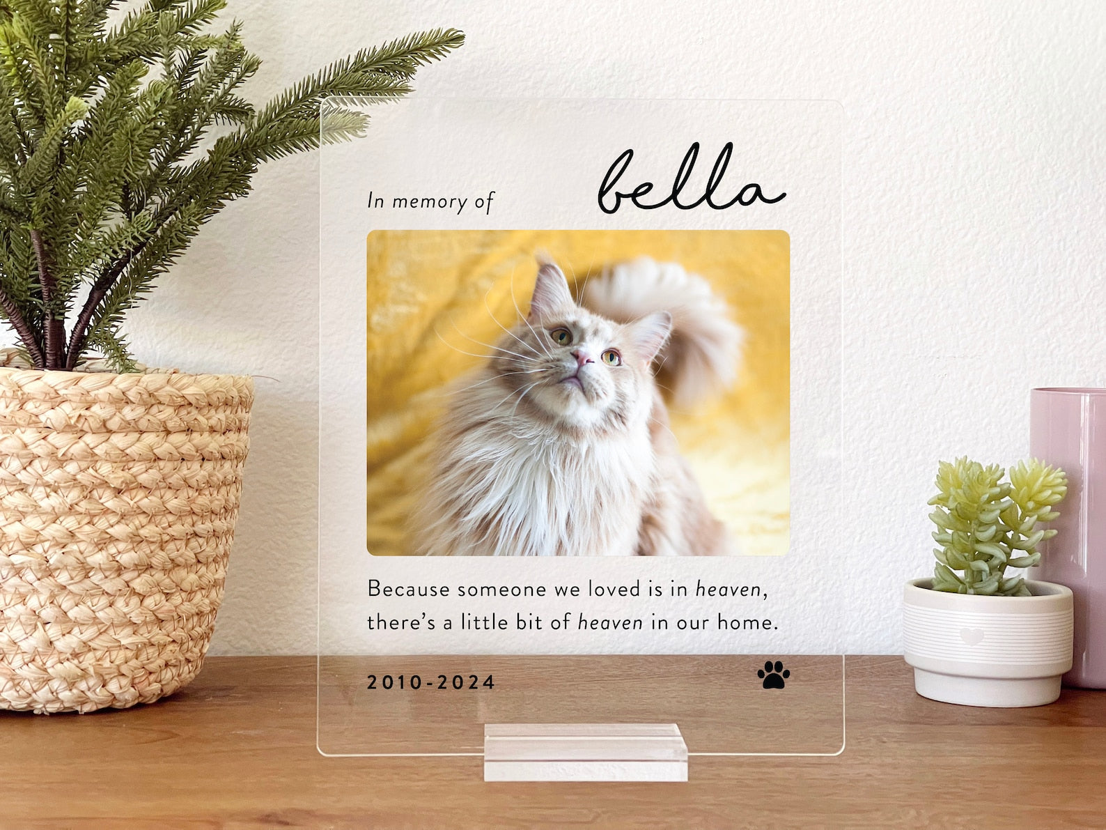 Pet Memorial Gift Personalized Acrylic Plaque, Pet Memorial Keepsake, Pet Bereavement Gift, Dog Cat Loss Sympathy Gift il_1588xN.5857848248_huh4.jpg