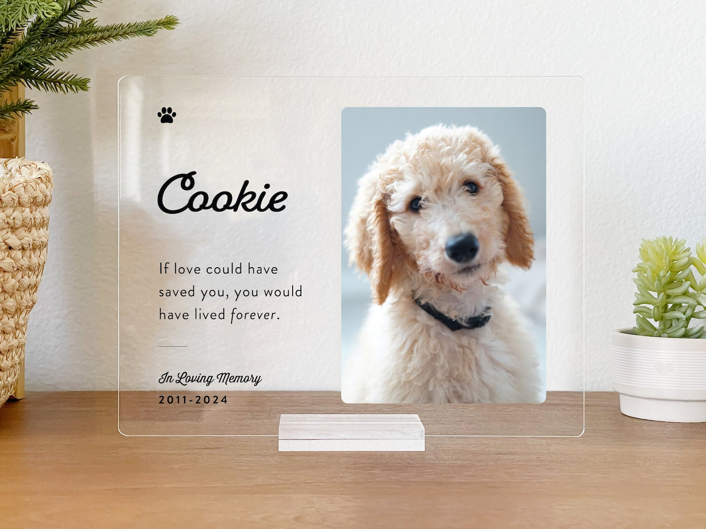 Pet Memorial Gift Personalized Acrylic Plaque, Pet Memorial Keepsake, Pet Bereavement Gift, Dog Cat Loss Sympathy Gift il_1588xN.5905944325_l7ap.jpg