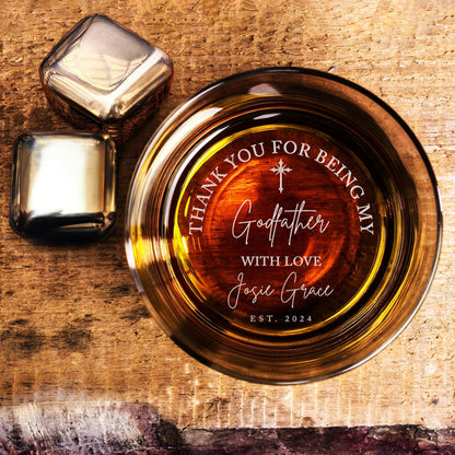 Custom Father's Day Gifts for Godfather - Personalized Godfather Gift on Rock Glass - Whiskey Glass Gifts from Goddaughter il_1588xN.6026002603_16el.jpg