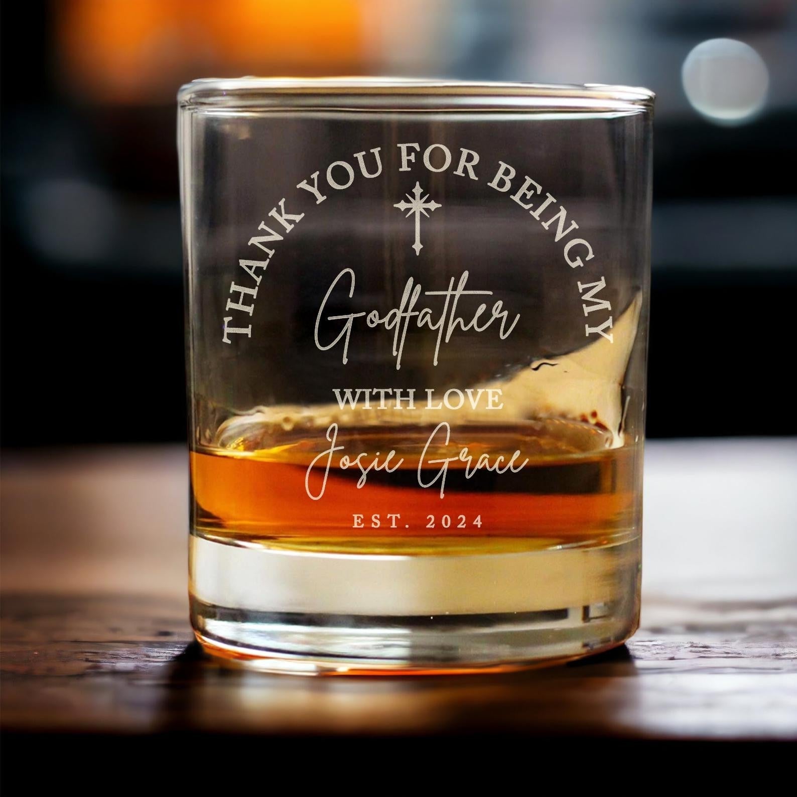 Custom Father's Day Gifts for Godfather - Personalized Godfather Gift on Rock Glass - Whiskey Glass Gifts from Goddaughter il_1588xN.6193297444_k1zs.jpg