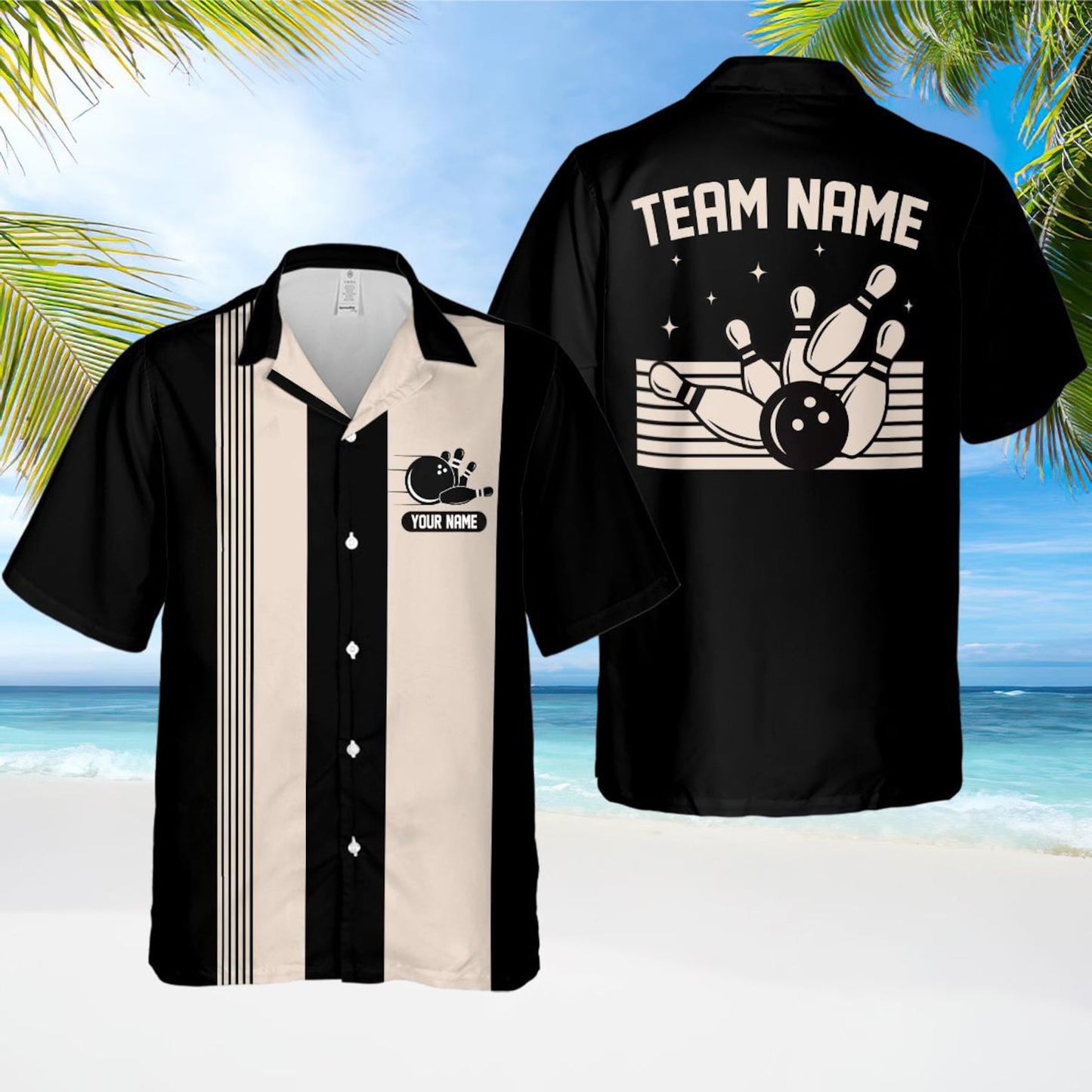 Personalized Retro Bowling Hawaiian Shirt, Custom Name Button Down Shirt, Matching Bowling Team Shirt, Bowling Lover Gift, Bowler Shirts il_1588xN.6590044694_ecmq.jpg