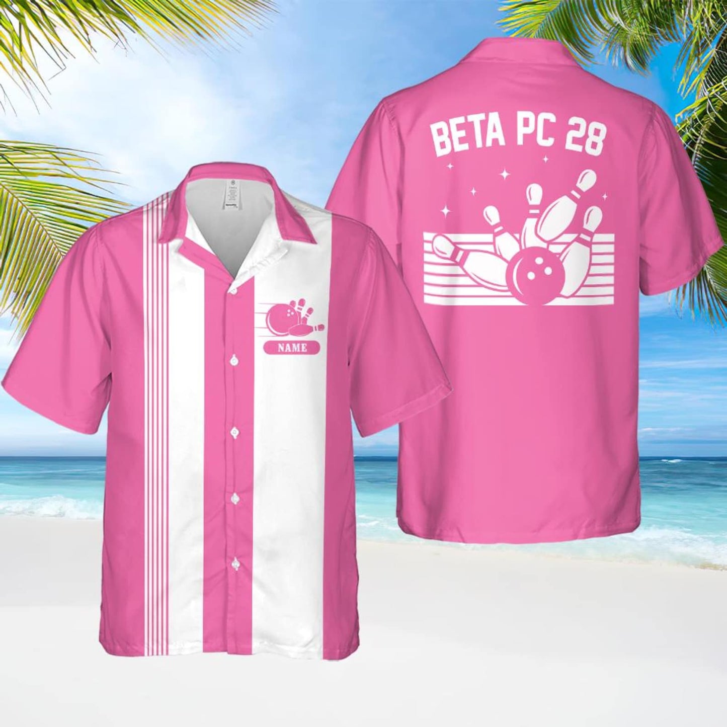 Personalized Retro Bowling Hawaiian Shirt, Custom Name Button Down Shirt, Matching Bowling Team Shirt, Bowling Lover Gift, Bowler Shirts il_1588xN.6692337111_1x1b.jpg