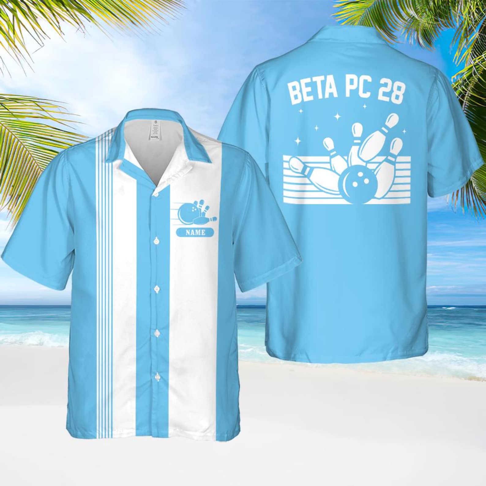 Personalized Retro Bowling Hawaiian Shirt, Custom Name Button Down Shirt, Matching Bowling Team Shirt, Bowling Lover Gift, Bowler Shirts il_1588xN.6692337113_3wjs.jpg
