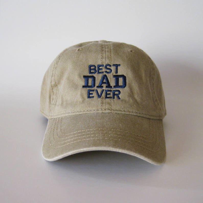 Best Dad Ever Embroidered Hat Vintage Washed Adjustable Baseball Cap, Cool Father s Day Gift for Dad, Casual Everyday Dad Cap for Fathers and Husbands