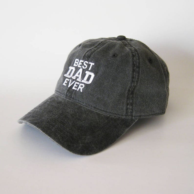 Best Dad Ever Embroidered Hat Vintage Washed Adjustable Baseball Cap, Cool Father s Day Gift for Dad, Casual Everyday Dad Cap for Fathers and Husbands