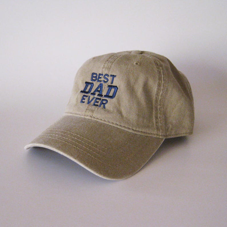 Best Dad Ever Embroidered Hat Vintage Washed Adjustable Baseball Cap, Cool Father s Day Gift for Dad, Casual Everyday Dad Cap for Fathers and Husbands