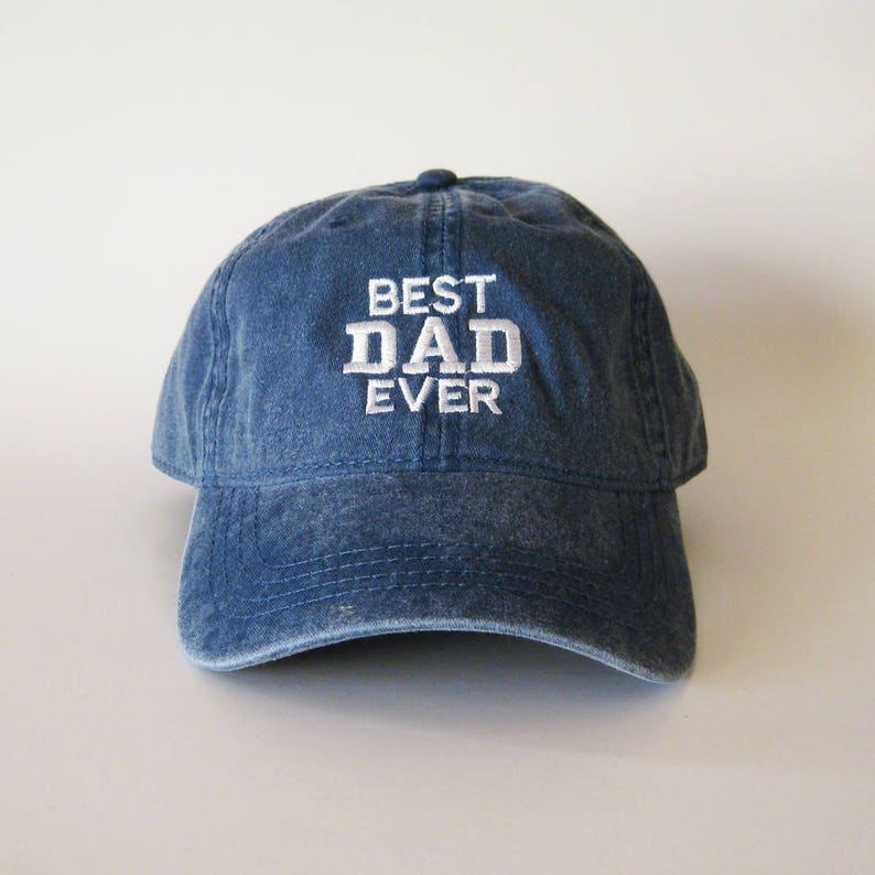 Best Dad Ever Embroidered Hat Vintage Washed Adjustable Baseball Cap, Cool Father s Day Gift for Dad, Casual Everyday Dad Cap for Fathers and Husbands