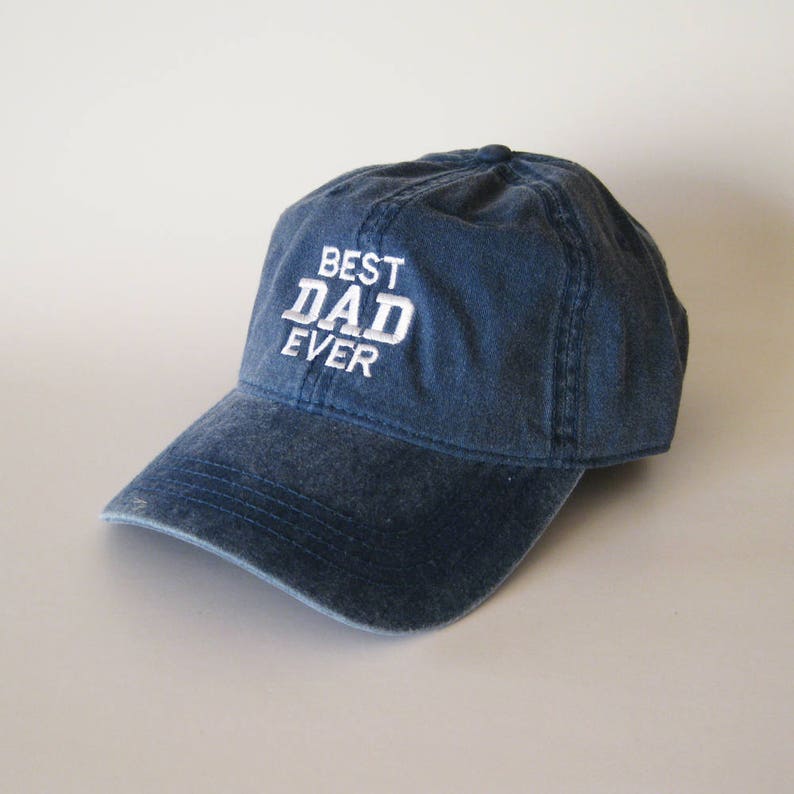 Best Dad Ever Embroidered Hat Vintage Washed Adjustable Baseball Cap, Cool Father s Day Gift for Dad, Casual Everyday Dad Cap for Fathers and Husbands