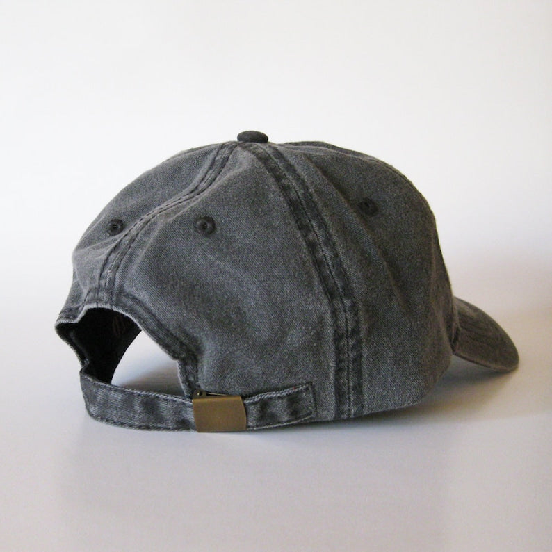 Bulldog Embroidered Dad Hat Vintage Washed Baseball Cap, Cute Dog Lover Gift, Pet Owner Hat, Animal Embroidery Unisex Casual Cap