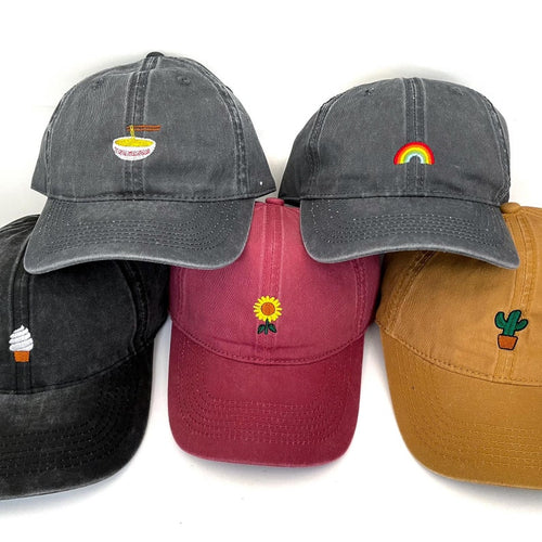 Baseball Hat with Embroidery - Embroidered & Cap Color of your choice! Dad Hat - Birthday Valentine's Day Gift