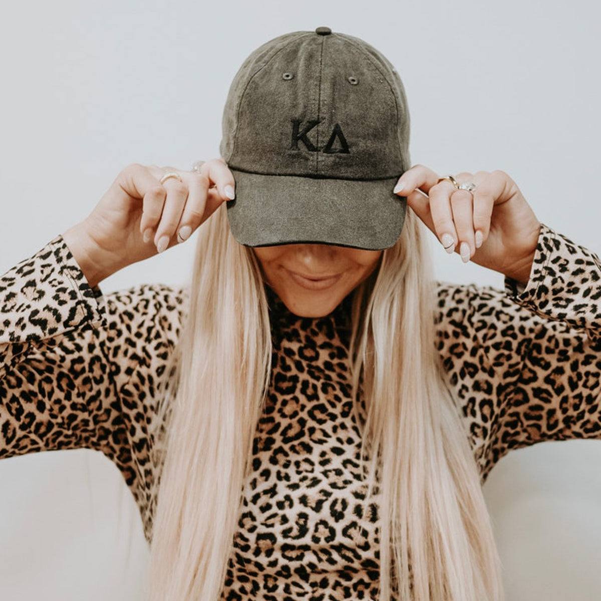Basic Embroidered Sorority Hat / Greek Letter Dad Hat / Big Little Basket Family Gift / Bid Day Bag Gift / Customizable Sorority Hat