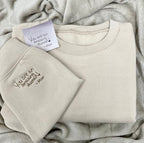 Custom Your Handwriting Embroidered Sweatshirt, Embroidered Couple Message Shirt, Couple Matching Sweatshirt, Personalized Gift For Him Her il_794xN.3680974075_ivcz.jpg