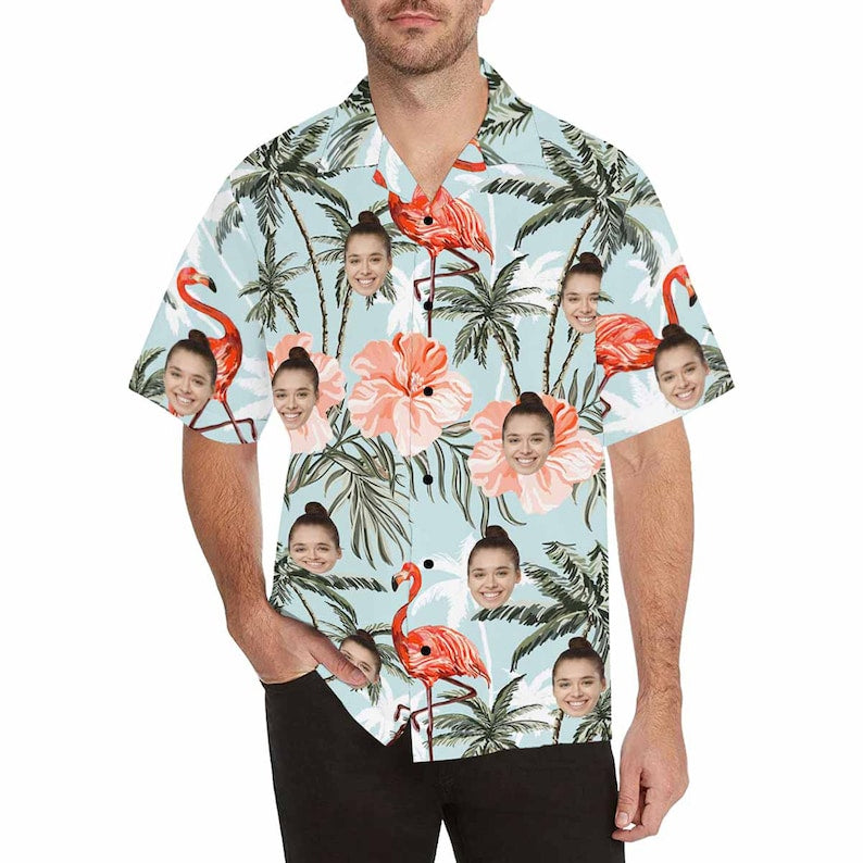 Men's All Over Print Hawaiian Shirt with Face, Custom photo Flamingo Shirts, Bachelor Party Shirts, Anniversary /Birthday/Vacation Gift il_794xN.3779113155_fmy4.jpg