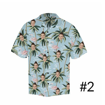 Men's All Over Print Hawaiian Shirt with Face, Custom photo Flamingo Shirts, Bachelor Party Shirts, Anniversary /Birthday/Vacation Gift il_794xN.3887336809_3dtp.jpg