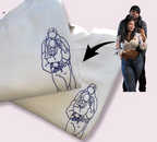 Custom Embroidered Portrait Hoodie Sweater Tshirt, Line Art Graphic Print Out Gift, Anniversary Engagement Special Gift, Memory, Love Family il_794xN.3969150901_l4fd_11zon.png?v=1743397443