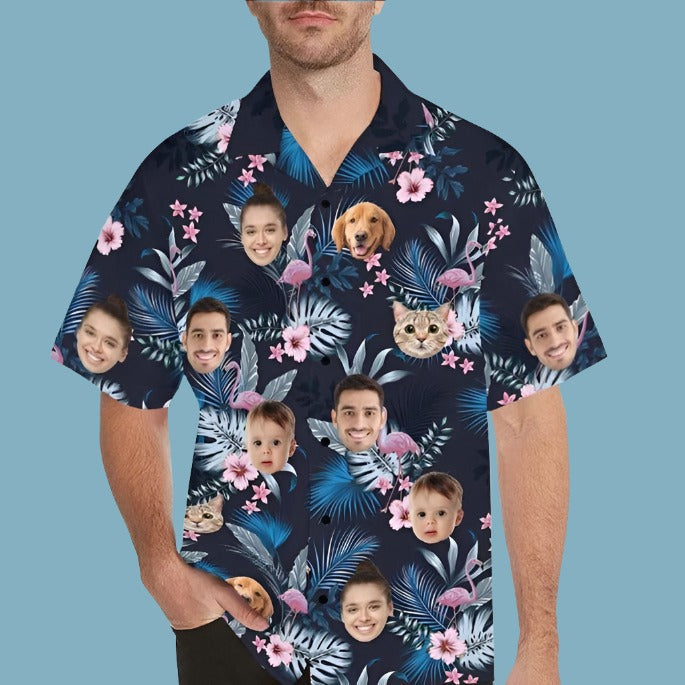 Custom Face Hawaiian Shirt, Personalized Hawaii Shirt with Any Images, Button Downs Shirt for Men, Gift for father il_794xN.3978534358_4dvm.jpg