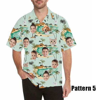 Custom Face Hawaiian Shirt, Personalized Hawaii Shirt with Any Images, Button Downs Shirt for Men, Gift for father il_794xN.3978534360_17ry.jpg