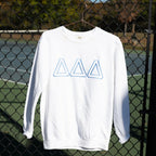 Varsity Greek Letter Embroidered Sorority Crewneck Sweatshirt / Crew Neck Sweatshirt / Big Little Family Letter Sweatshirts