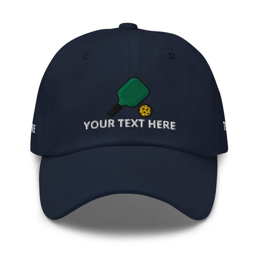 Pickleball Lover Gift, Pickleball Dad Hat, YOUR TEXT Personalized Embroidered Unisex Hat, Adjustable Baseball Cap - Multiple Colors il_794xN.4163035554_o64e.jpg