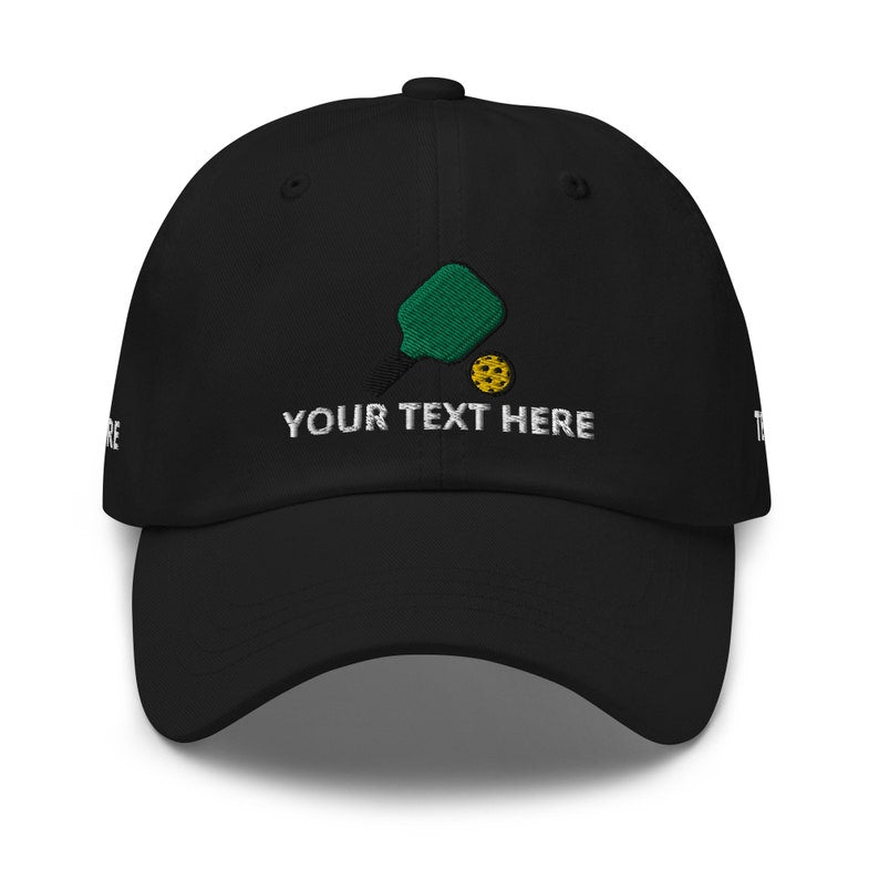 Pickleball Lover Gift, Pickleball Dad Hat, YOUR TEXT Personalized Embroidered Unisex Hat, Adjustable Baseball Cap - Multiple Colors il_794xN.4163035818_f1m5.jpg