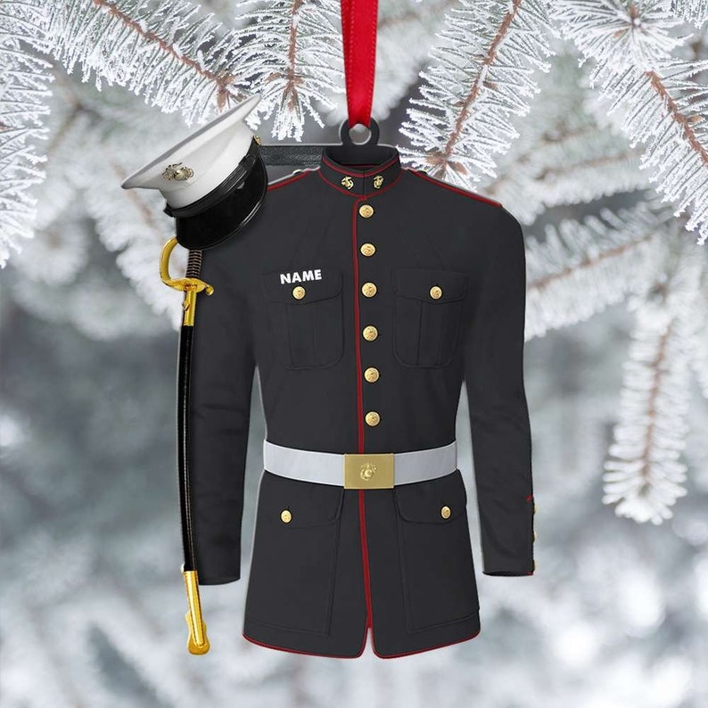 Personalized Marine Uniform Ornament, Marine Uniform Christmas Ornament, Marine Uniform Gift il_794xN.4388884168_5yum.jpg