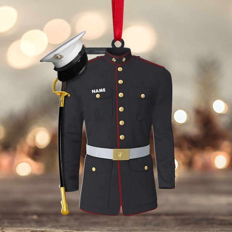 Personalized Marine Uniform Ornament, Marine Uniform Christmas Ornament, Marine Uniform Gift il_794xN.4388884170_ljbb.jpg