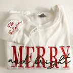 Embroidered merry and bright crewneck cozy sweatshirt holiday Christmas gifts anniversary custom sleeves housewarming gift Santa gift il_794xN.4402776143_1y3a.jpg