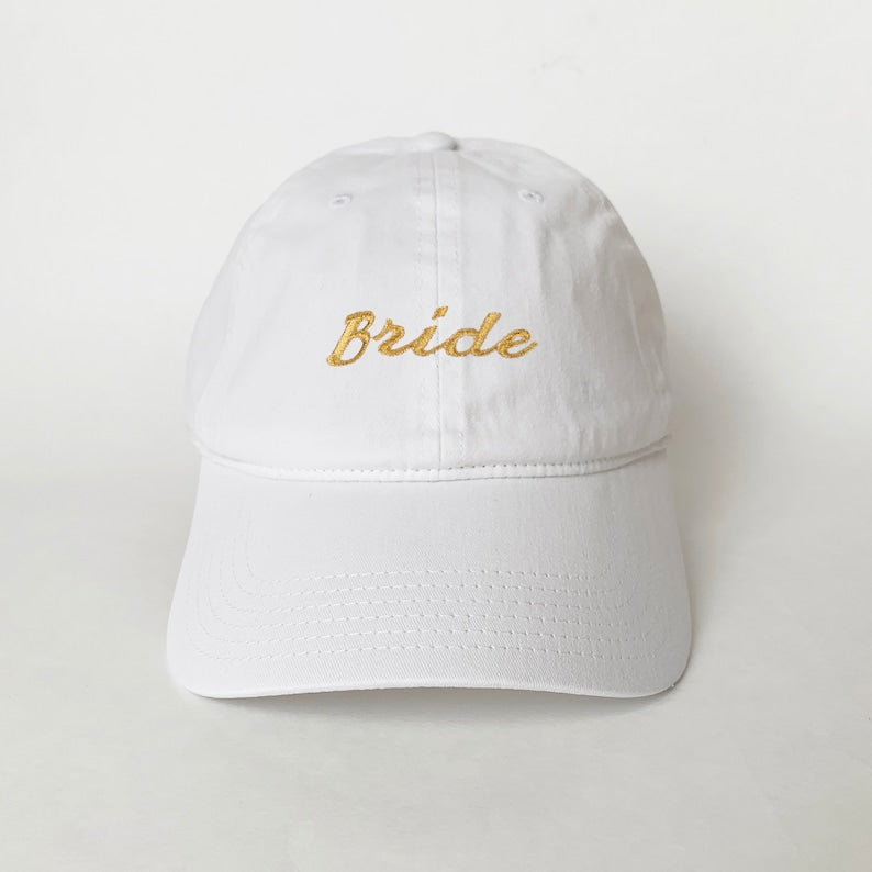Bride and Groom Embroidered Hat Set Matching Wedding Caps for Couples, Engagement Gift, Newlywed Baseball Dad Hats for Bride & Groom