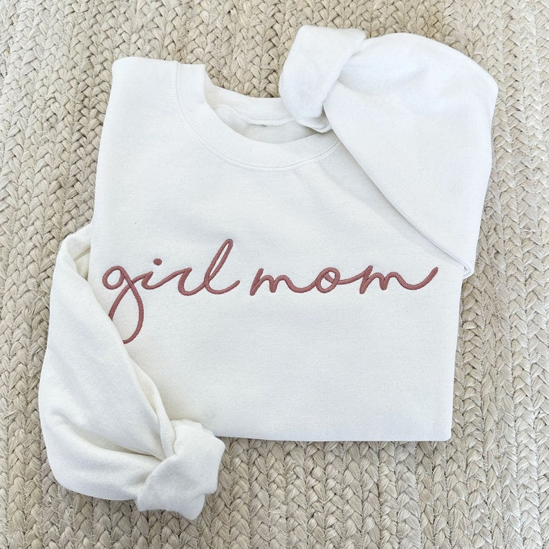 Girl Mom Personalized Crewneck Sweatshirt | Personalized Crew Neck Pullover | Embroidered Sweatshirt | Mother's Day Gift il_794xN.4728703694_rqdp.jpg