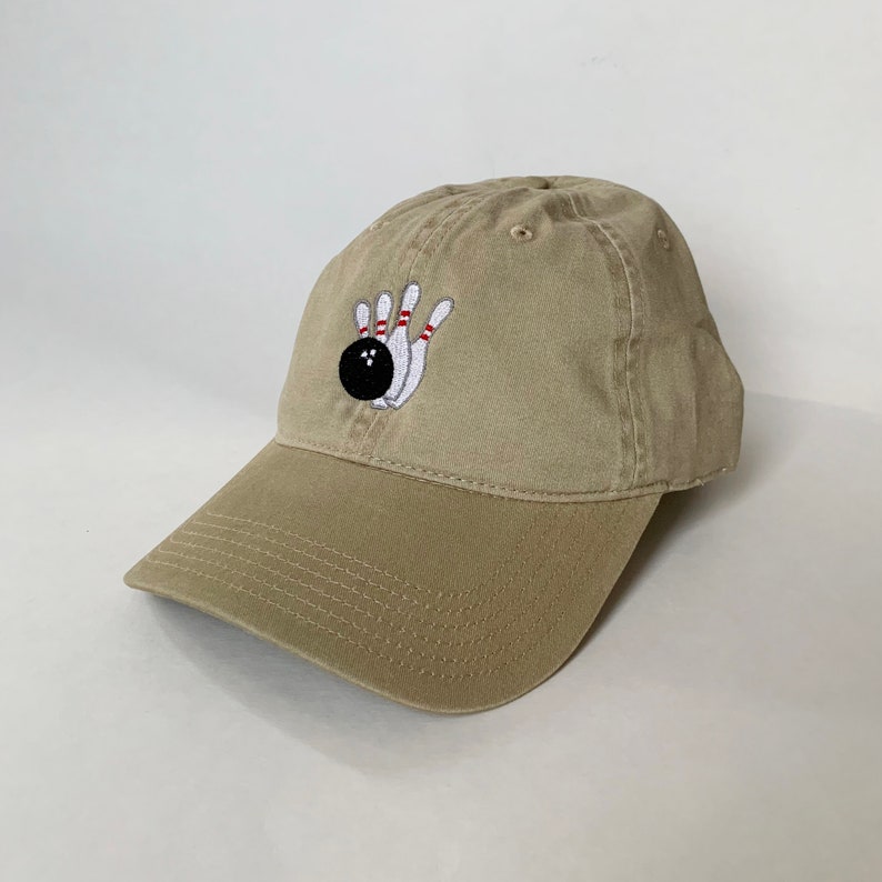 Bowling Embroidered Dad Hat Vintage Baseball Cap, Fun Sports Hat for Bowlers, Bowling Team Gift, Unisex Casual Embroidery Cap