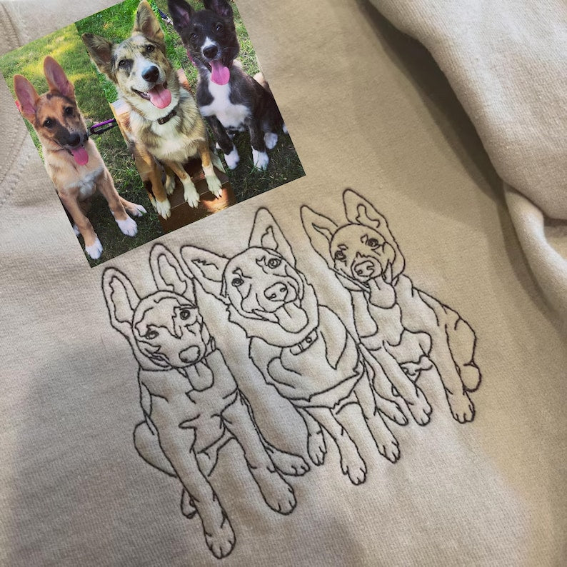 Personalized embroidered custom pet with photo shirt - Handmade shirt il_794xN.4774562662_lp6g.jpg