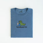 Bookworm Embroidered Tee, Cute Shirt for Readers, Book Lover Gift, Bookish Shirt, Aesthetic Bookworm T-Shirt-Hoodie-Sweatshirt, Reading Shirt