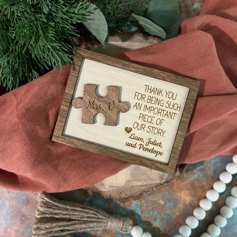 Thank You For Being An Important Piece Of My Story, Thank You Teacher Plaque, Personalized Teacher Sign, Teacher Apperication Gift, il_794xN.4864757005_lcje.jpg