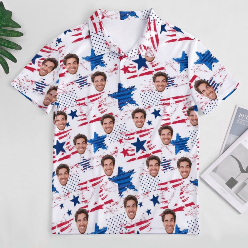 Custom Polo Shirt for Men, Personalized Short Sleeve Golf Shirt with Picture Logo Face Photo US Flag Printed Polo Shirt Independence Day il_794xN.4878478790_frvg.jpg