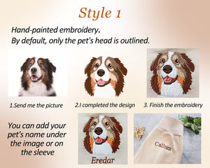 Custom Embroidered Pet From Your Photo Sweatshirt,Personalized Dog Hoodie, Pet Lover Gift il_794xN.4887296242_3pwy.jpg