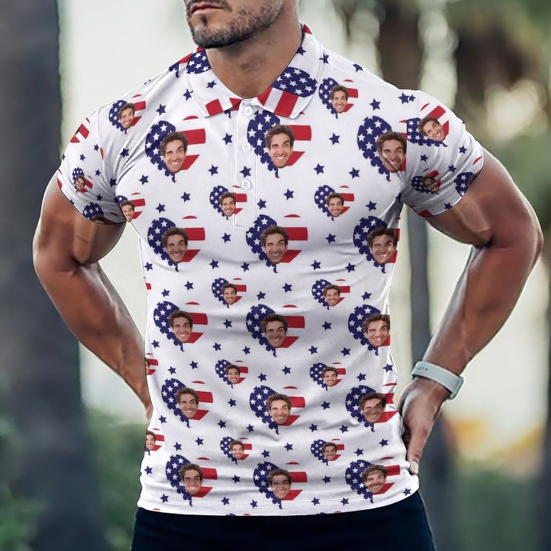 Custom Polo Shirt for Men, Personalized Short Sleeve Golf Shirt with Picture Logo Face Photo US Flag Printed Polo Shirt Independence Day il_794xN.4926748887_tycx.jpg