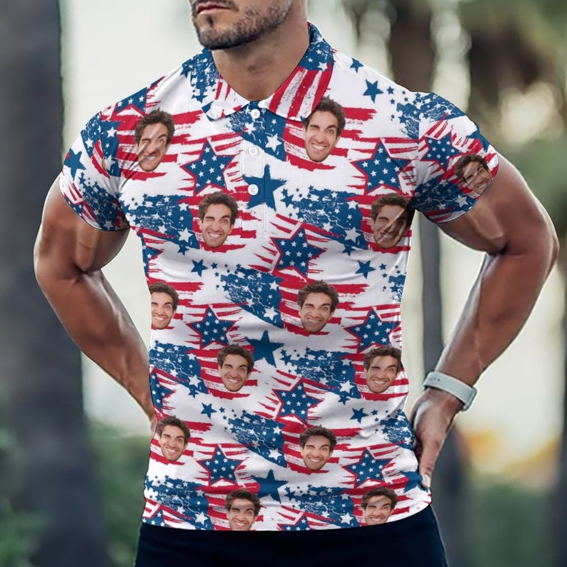 Custom Polo Shirt for Men, Personalized Short Sleeve Golf Shirt with Picture Logo Face Photo US Flag Printed Polo Shirt Independence Day il_794xN.4926748919_1mhx.jpg