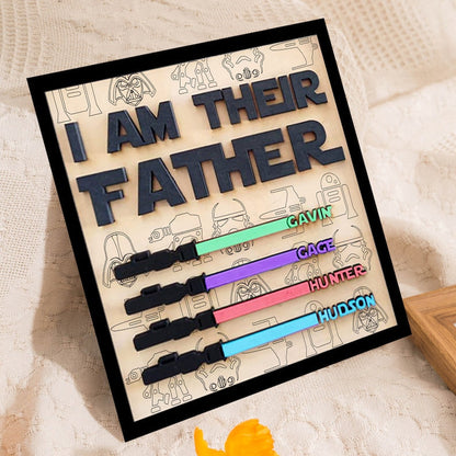 I Am Their Father Sign, Personalized Gift for Dad, Custom Lightsaber Sign, Fathers Day Gift, Personalized Gift, Wooden Plaque, Birthday Gift il_794xN.4943123340_p064.jpg