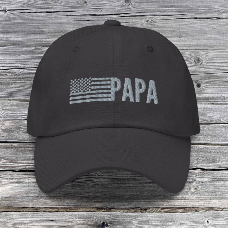 PAPA Hat For Papa Embroidered USA Papa Baseball Cap Papa Flag Hat For Patriotic Grandparents Hat Dad Gift For Papa Dad Hat il_794xN.4953461004_j09c.jpg?v=1742187676