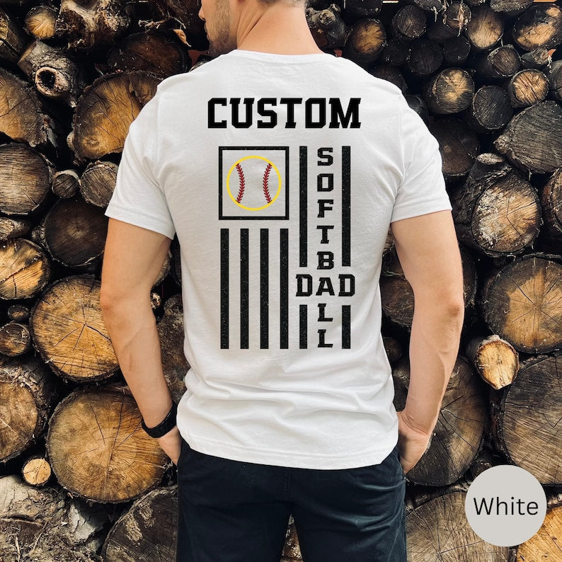 Custom Softball Shirt For Dad, Personalized T-Shirt For Coach Gift For Husband Game Day Tee For Men, Fathers Day Tshirt for Sports Dad Idea il_794xN.5007281799_ians.jpg
