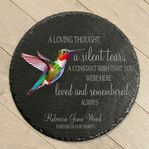 A Silent Tear Memorial Garden Stone, Sympathy Gift, Slate Grave Marker, Keepsake, Remembrance, Bereavement Gift, Loss of a Loved One il_794xN.5040257377_m4vu.jpg