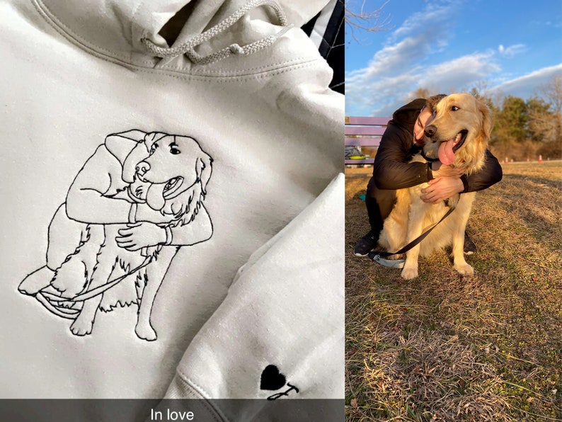 Custom Embroidered Dog Dad Hoodie with Portrait from Photo, Embroidered Photo Sweatshirt, Outline Embroidered Sweatshirt, Portrait Hoodie il_794xN.5078606742_5yp4.jpg?v=1743397407