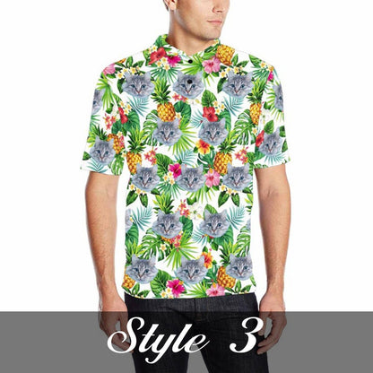 Personalized Hawaiian Polo Shirt with Face, Custom Photo/Logo Polo Shirt for Men, Custom Face Shirt, Custom Short Sleeve, Gift for Dad il_794xN.5085442852_ppi8.jpg