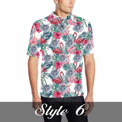 Personalized Hawaiian Polo Shirt with Face, Custom Photo/Logo Polo Shirt for Men, Custom Face Shirt, Custom Short Sleeve, Gift for Dad il_794xN.5085443096_bbtu.jpg