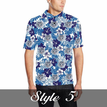 Personalized Hawaiian Polo Shirt with Face, Custom Photo/Logo Polo Shirt for Men, Custom Face Shirt, Custom Short Sleeve, Gift for Dad il_794xN.5085443100_q1tc.jpg